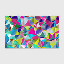 Бумага для упаковки Радужные трехмерные треугольники, цвет: 3D-принт