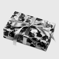 Бумага для упаковки Черные новогодние кролики, цвет: 3D-принт — фото 2