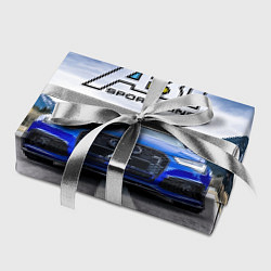 Бумага для упаковки Audi ABT - sportsline на трассе, цвет: 3D-принт — фото 2