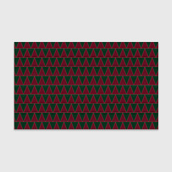Бумага для упаковки Красные и зеленые треугольники, цвет: 3D-принт