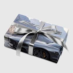 Бумага для упаковки Mercedes AMG V8 Biturbo cabriolet - mountains, цвет: 3D-принт — фото 2