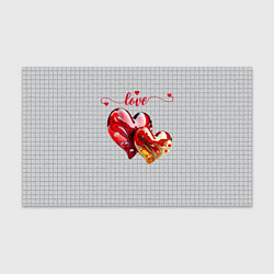 Бумага для упаковки Love - сердечки, цвет: 3D-принт