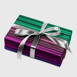 Бумага для упаковки Разноцветные неоновые шелковые нити, цвет: 3D-принт — фото 2
