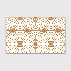 Бумага для упаковки Золотой паттерн на белом фоне, цвет: 3D-принт