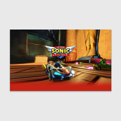 Бумага для упаковки Team Sonic racing - hedgehog - video game, цвет: 3D-принт