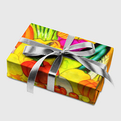 Бумага для упаковки Плетеная корзина, полная фруктов и овощей, цвет: 3D-принт — фото 2
