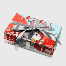 Бумага для упаковки Зайка Новый год, цвет: 3D-принт — фото 2
