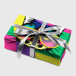 Бумага для упаковки Кот в стиле поп-арт, цвет: 3D-принт — фото 2