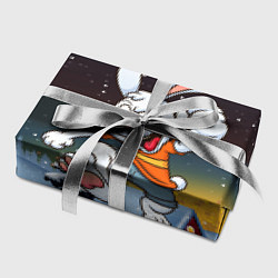 Бумага для упаковки Счастливый заяц 2023, цвет: 3D-принт — фото 2