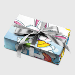 Бумага для упаковки Зайки и бабочки, цвет: 3D-принт — фото 2