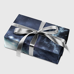Бумага для упаковки Космос, планета и корабль, цвет: 3D-принт — фото 2