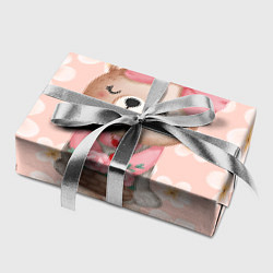 Бумага для упаковки Мишка с корзинкой, цвет: 3D-принт — фото 2