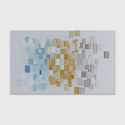 Бумага для упаковки Геометрические золотые, синие и белые кубы, цвет: 3D-принт