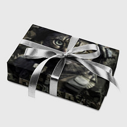 Бумага для упаковки Полосатый кот в каске, цвет: 3D-принт — фото 2