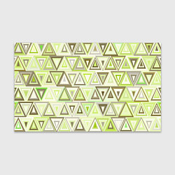 Бумага для упаковки Геометрический светло-зелёный паттерн из треугольн, цвет: 3D-принт