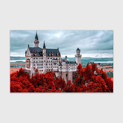 Бумага для упаковки Замок в горах и красный лес, цвет: 3D-принт