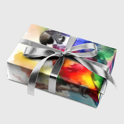 Бумага для упаковки Разноцветный акварельный попугай, цвет: 3D-принт — фото 2