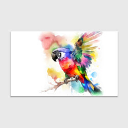 Бумага для упаковки Разноцветный акварельный попугай, цвет: 3D-принт