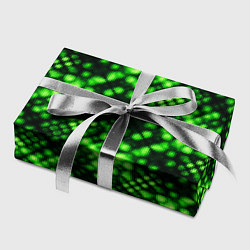Бумага для упаковки Зеленые точечные ромбы, цвет: 3D-принт — фото 2