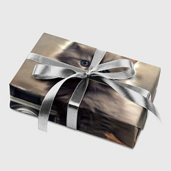 Бумага для упаковки Серый котенок, винтажное фото, цвет: 3D-принт — фото 2