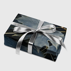 Бумага для упаковки Листовый синий паттерн, цвет: 3D-принт — фото 2