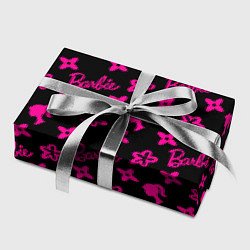 Бумага для упаковки Барби паттерн черно-розовый, цвет: 3D-принт — фото 2