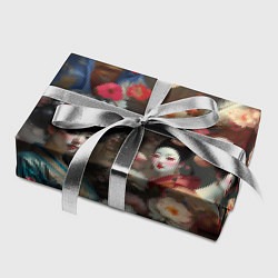 Бумага для упаковки Гейша в цветах, цвет: 3D-принт — фото 2