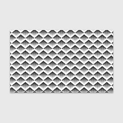 Бумага для упаковки Ромбы из черных треугольников, цвет: 3D-принт