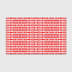 Бумага для упаковки Красно-белый батик, цвет: 3D-принт