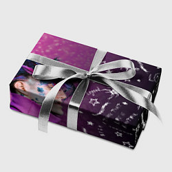 Бумага для упаковки Лил Пип тату фиолетовый, цвет: 3D-принт — фото 2