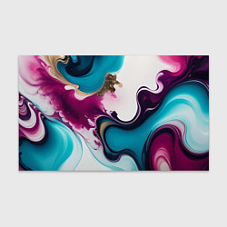 Бумага для упаковки Жидкий красочный узор - нейросеть, цвет: 3D-принт