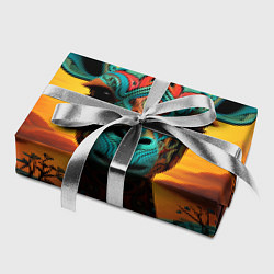 Бумага для упаковки Жираф в стиле фолк-арт, цвет: 3D-принт — фото 2