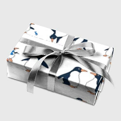 Бумага для упаковки Семейство пингвинов на прогулке, цвет: 3D-принт — фото 2