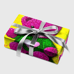 Бумага для упаковки Розовый мишка в вязаном свитере, цвет: 3D-принт — фото 2