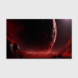 Бумага для упаковки Красно черная космическая планета, цвет: 3D-принт