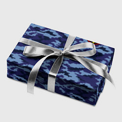 Бумага для упаковки Камуфляж синий - Георгий, цвет: 3D-принт — фото 2
