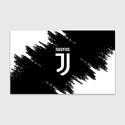 Бумага для упаковки Juventus спорт краски черно белый, цвет: 3D-принт