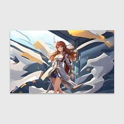 Бумага для упаковки Аниме девушка с мечом