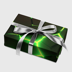 Бумага для упаковки Зелёные плиты разломы атомные, цвет: 3D-принт — фото 2