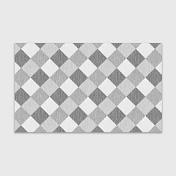 Бумага для упаковки Серый плед геометрический узор с текстурой, цвет: 3D-принт