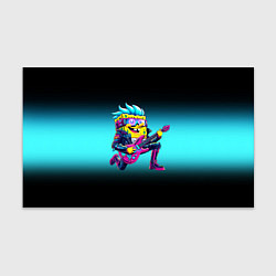 Бумага для упаковки Sponge Bob - rock guitarist - ai art, цвет: 3D-принт