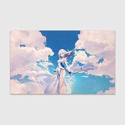 Бумага для упаковки Девушка на фоне неба, цвет: 3D-принт