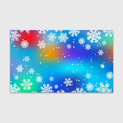 Бумага для упаковки Снегопад на Новый год, цвет: 3D-принт