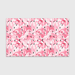 Бумага для упаковки Стая розовых фламинго, цвет: 3D-принт