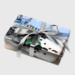 Бумага для упаковки Капли и портрет тушью, цвет: 3D-принт — фото 2