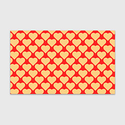 Бумага для упаковки Охристые сердца, цвет: 3D-принт