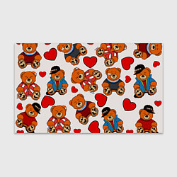 Бумага для упаковки Медведи - персонажи из Слово пацана, цвет: 3D-принт