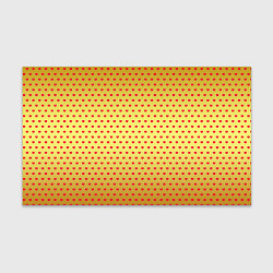 Бумага для упаковки Красные сердечки на золотом фоне, цвет: 3D-принт