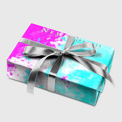 Бумага для упаковки New world неоновые краски, цвет: 3D-принт — фото 2