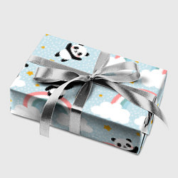 Бумага для упаковки Панда на радуге, цвет: 3D-принт — фото 2